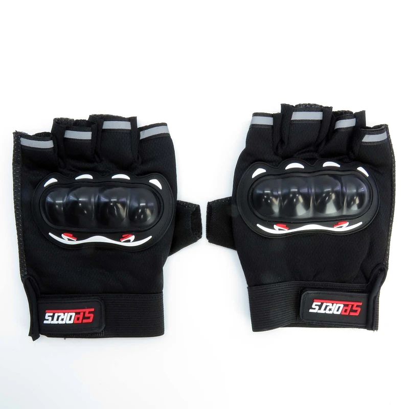 عکس شماره 5 : دستکش دوچرخه سواری نیمه انگشتی مدل محافظ دار کد 1649 سایز l