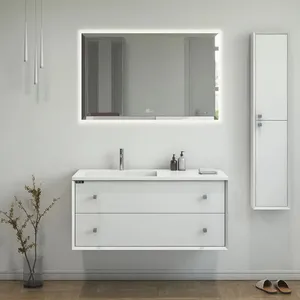 ست کابینت و روشویی آلکا مدل 2010 به همراه باکس و آینه بک لایت