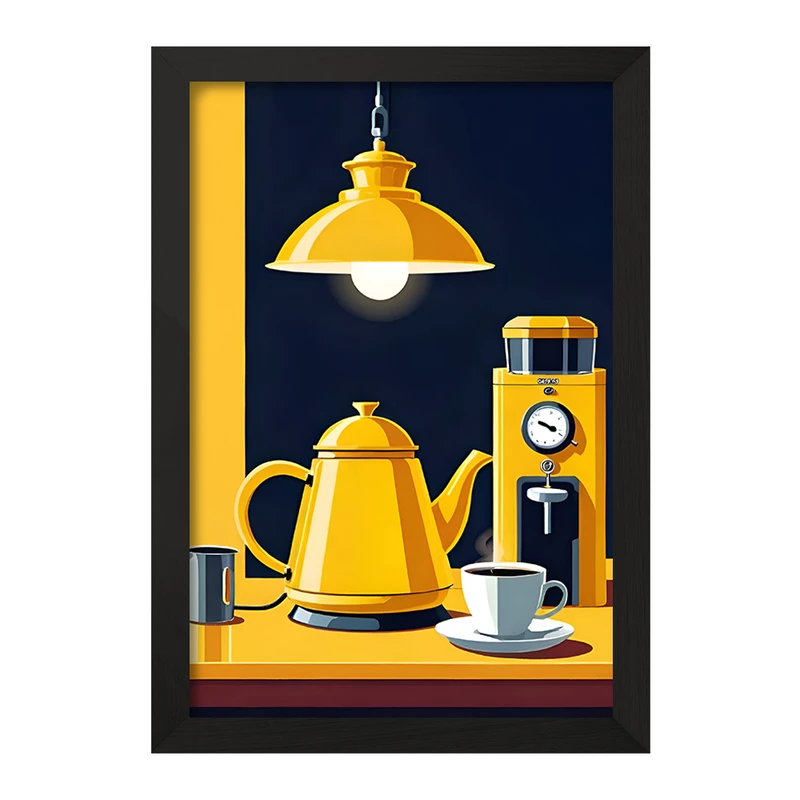 تابلو خندالو مدل قهوه (Coffee) کد F10396