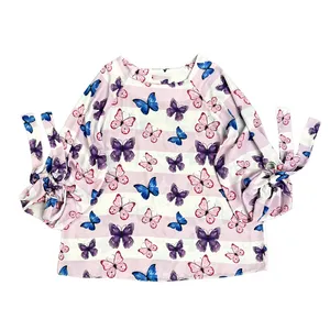 بلوز آستین سه ربع زنانه مدل واشری