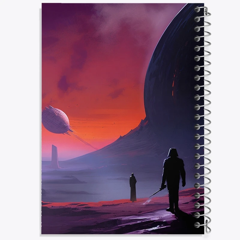 دفتر شطرنجی 50 برگ خندالو مدل جنگ ستارگان (Star Wars) کد F505