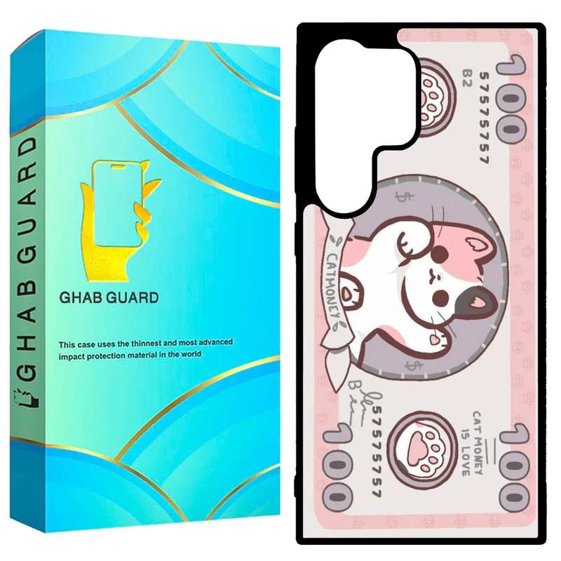 کاور قاب گارد طرح گربه مدل GCHPD24U مناسب برای گوشی موبایل سامسونگ Galaxy S24 Ultra 5G       