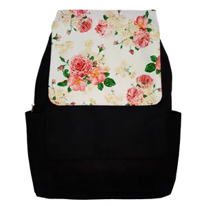  کوله پشتی دخترانه طرح Vintage Flowers مدل G21