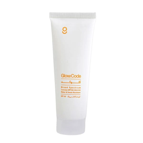 کرم ضد آفتاب بی رنگ گلوکد SPF 50 مدل BROAD SPECTRUM مناسب انواع پوست حجم 40 میلیلیتر