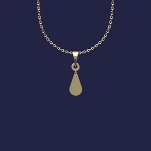 گردنبند طلا 18 عیار زنانه مدوپد مدل هندسی کد Z2-1-1216