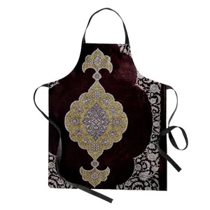 پیش بند آشپزخانه مدوپد طرح قالی قم ترنجی کف ساده مدل C-Ghom145