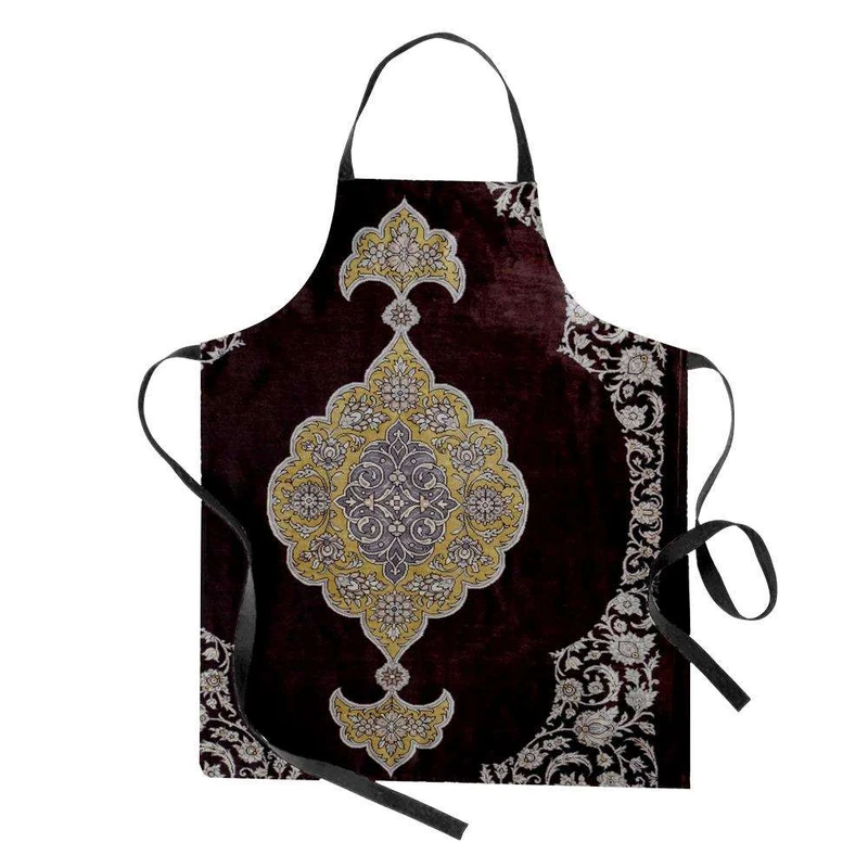 پیش بند آشپزخانه مدوپد طرح قالی قم ترنجی کف ساده مدل C-Ghom145