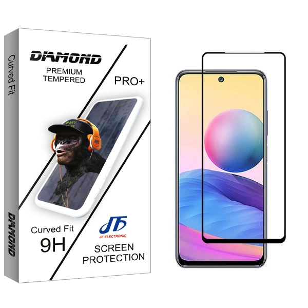 محافظ صفحه نمایش جی اف مدل Diamond مناسب برای گوشی موبایل شیائومی Redmi Note 10S