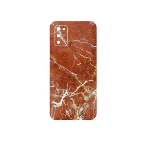 MAHOOT Red Marble Cover Sticker for Samsung Galaxy A02S