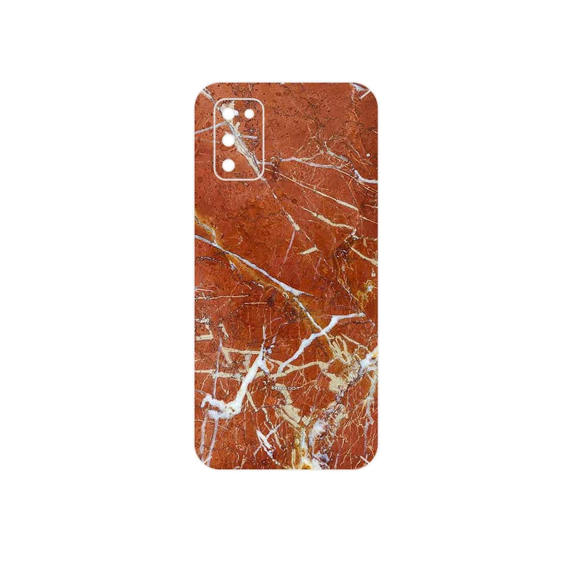 برچسب پوششی ماهوت مدل Red Marble مناسب برای گوشی موبایل سامسونگ Galaxy A02S