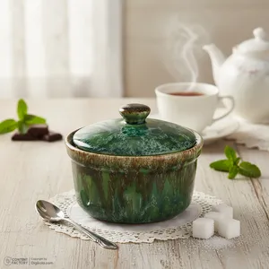 قندان سرامیکی بومی مدل ماربل