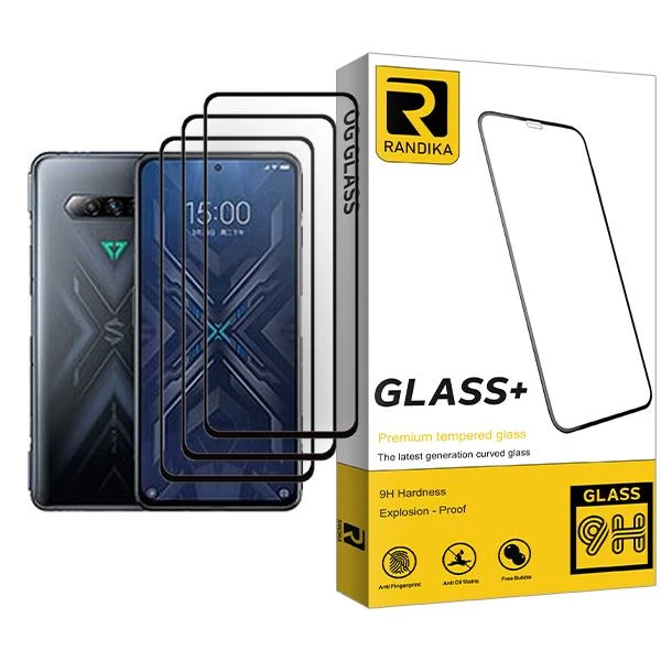 محافظ صفحه نمایش راندیکا مدل Glass MIX003 مناسب برای گوشی موبایل شیائومی Black Shark 4 Pro بسته سه عددی