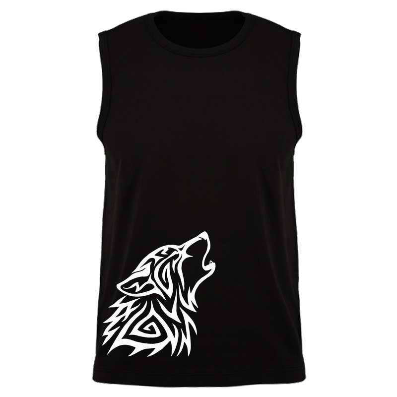 تاپ مردانه مدل گرگ کد DH56 رنگ مشکی