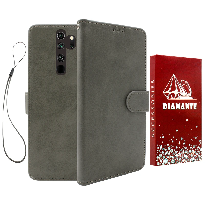 کیف کلاسوری دیامانته مدل Chanta Rd مناسب برای گوشی موبایل شیائومی Redmi Note 8 Pro به همراه بندآویز