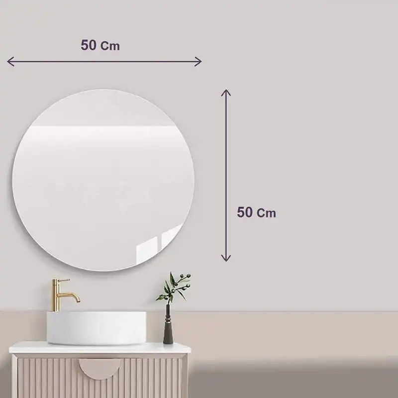 آینه سرویس بهداشتی آزالیا مدل دایره گرد 50
