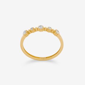 انگشتر طلا 18 عیار زنانه گلدم مدل R352031 