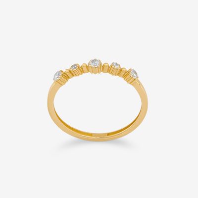 انگشتر طلا 18 عیار زنانه گلدم مدل R352031 