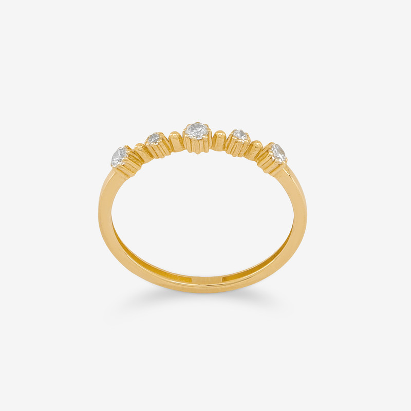 انگشتر طلا 18 عیار زنانه گلدم مدل R352031 