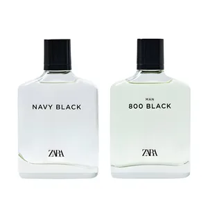 ست ادو تویلت مردانه زارا مدل Navy black . 800 black با رایحه گرم حجم 100 میلی‌لیتر مجموعه دو عددی