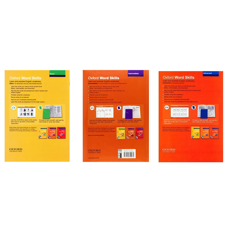 کتاب Oxford Word Skills اثر Ruth Gairns And Stuart Redman انتشارات رهنما 3 جلدی کتاب Oxford Word Skills اثر Ruth Gairns And Stuart Redman انتشارات رهنما 3 جلدی