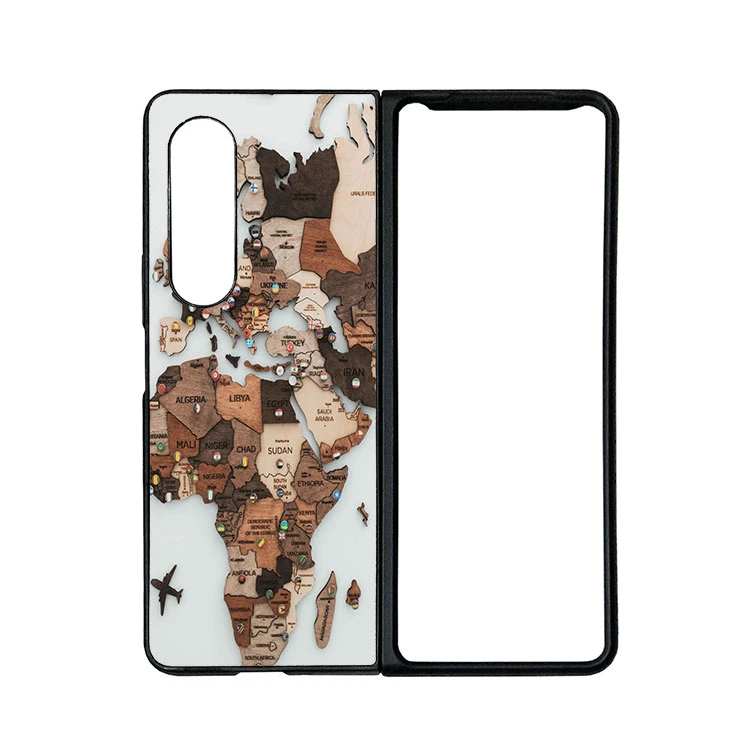 کاور قاب گارد هوم طرح نقشه جهان مناسب برای گوشی موبایل سامسونگ galaxy z fold 3