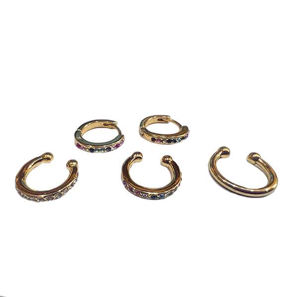 گوشواره زنانه تاش مدل سنگ بسته 5 عددی گوشواره زنانه تاش مدل سنگ بسته 5 عددی