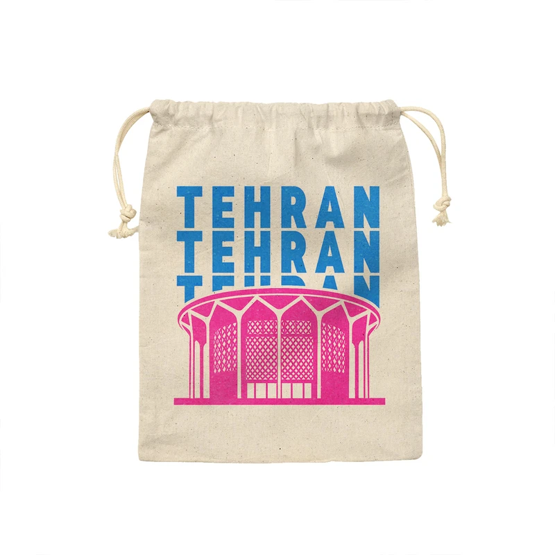 کیسه نان و سبزی ترمه طراحان ایده مدل نماد تئاتر شهر تهران کد map0126 - M سایز 23x33 سانتی متر