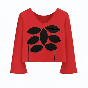 بلوز آستین بلند یقه گرد زنانه مدل ۲۰۳۷