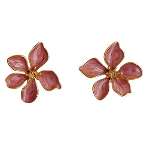 گوشواره میخی زنانه مدل میناکاری کد A71