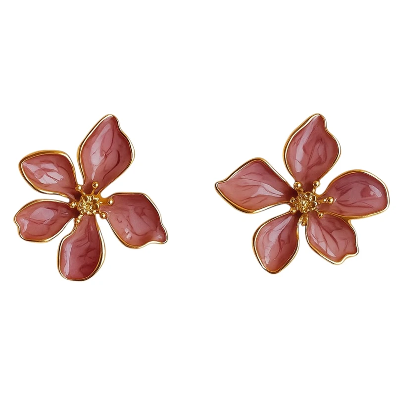 گوشواره میخی زنانه مدل میناکاری کد A71