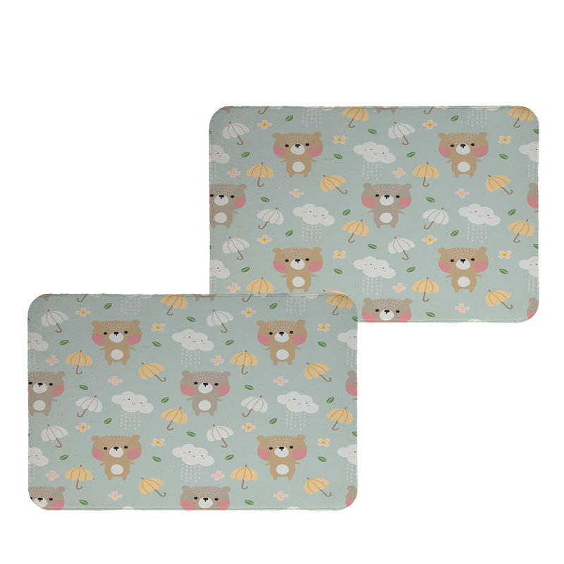 زیربشقابی طرح خرس کد 9372 بسته 2 عددی
