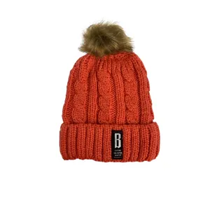 کلاه بافتنی بچگانه مدل BD BY کد 1003