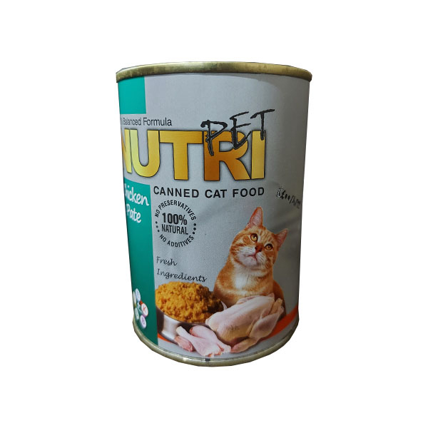 کنسرو غذا گربه نوتری مدل پته مرغ وزن 425 گرم