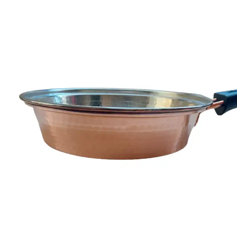 ماهیتابه مسی مدل لبه دار کد Y01