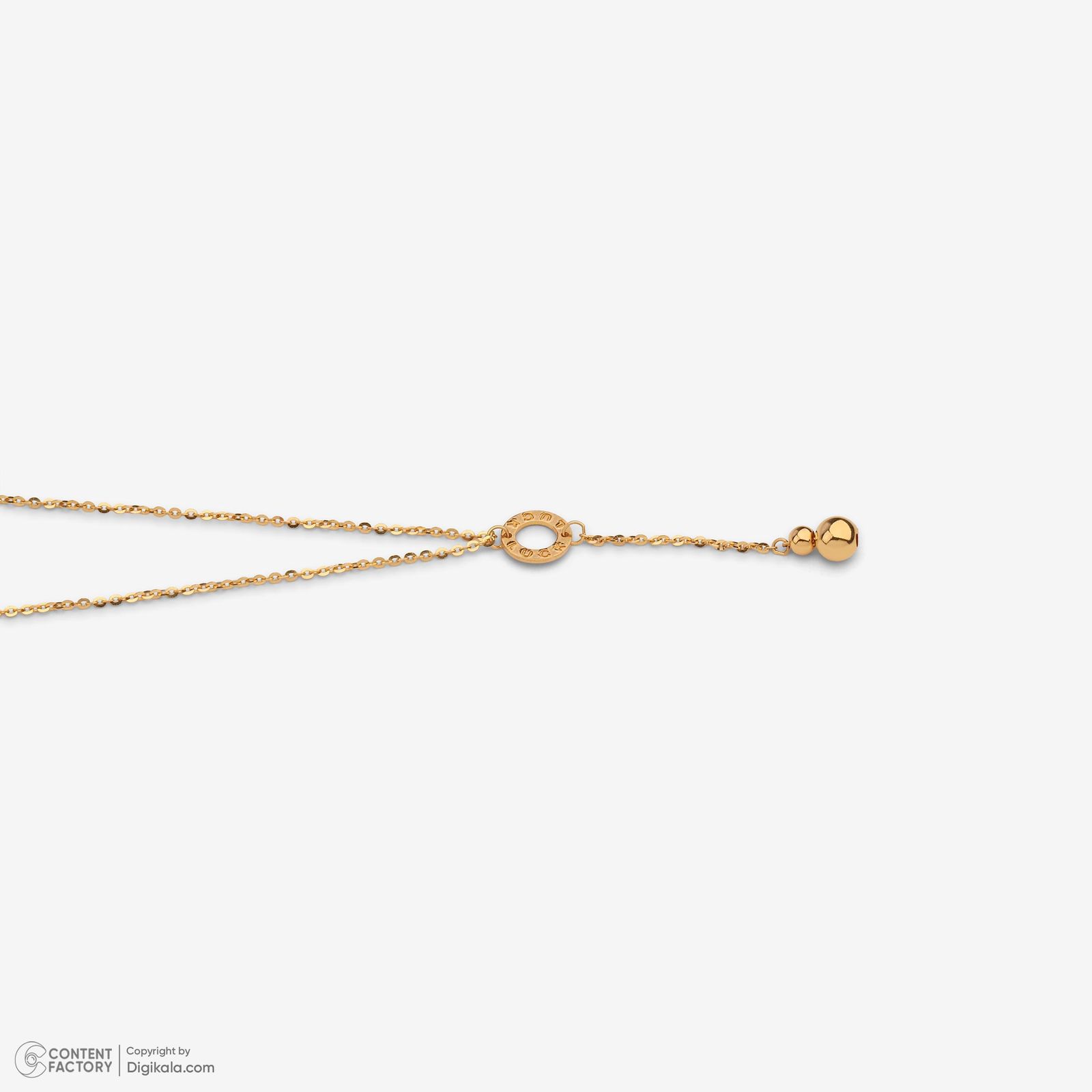 گردنبند طلا 18 عیار زنانه با زنجیر حلقهای (فلامینگو) وی گالری مدل NC2073 -  - 8