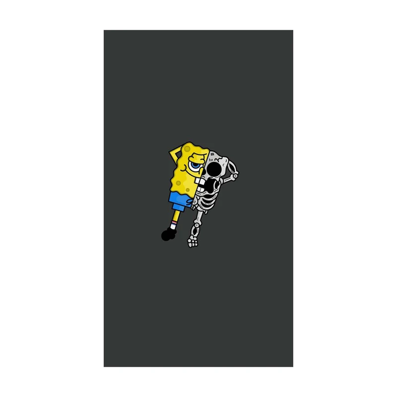 استیکر لپ تاپ و موبایل مدل انیمیشن طرح باب اسفنجی شلوار مکعبی SpongeBob SquarePants کد 1744