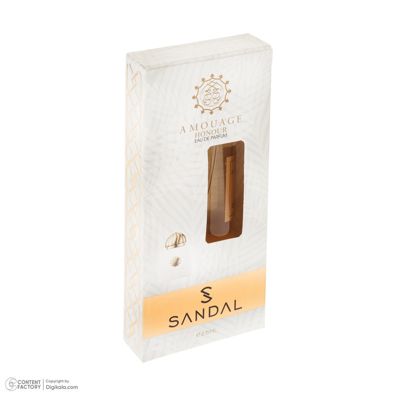 عطر جیبی زنانه صندل مدل amouage honour با رایحه خنک حجم 25 میلی‌لیتر