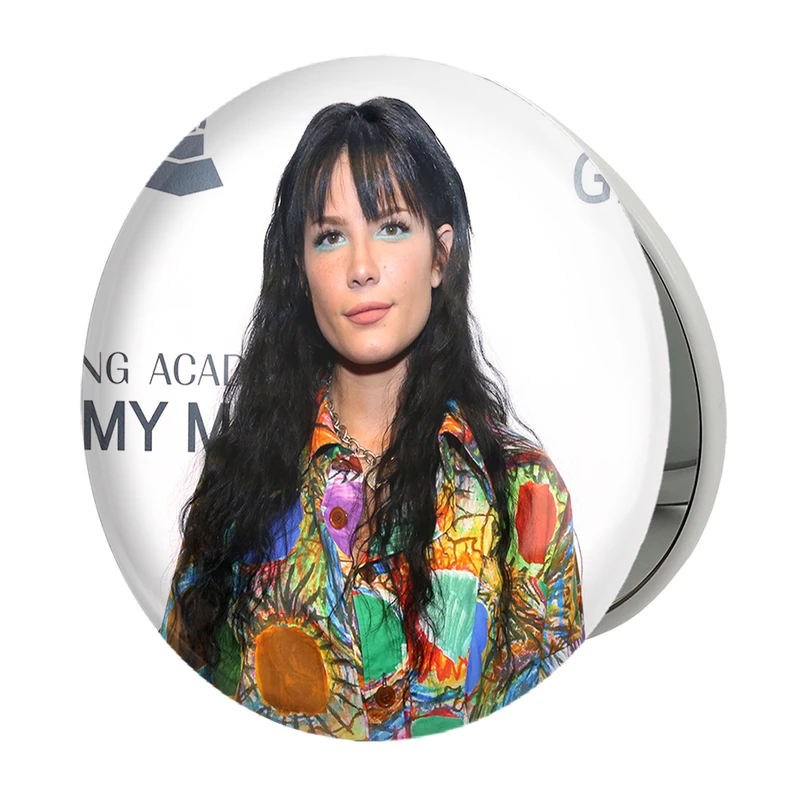 آینه جیبی خندالو طرح هالزی Halsey مدل تاشو کد 19094 