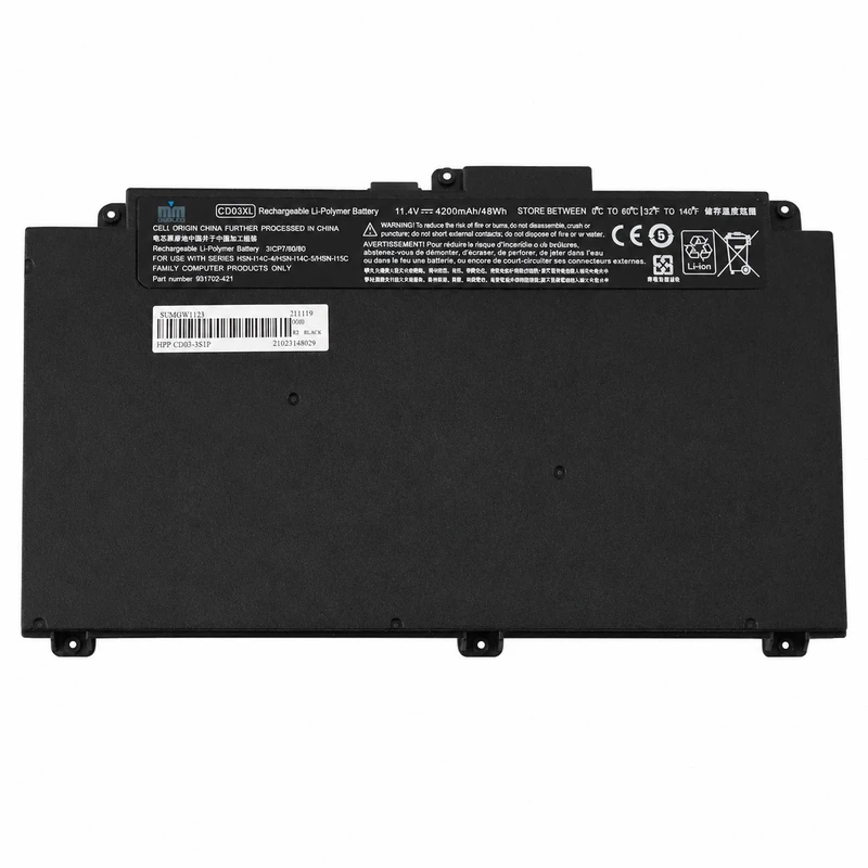 باتری لپ‌تاپ 6 سلولی دابل ام مدل CD03XL مناسب برای لپ تاپ ProBook 650 G5 