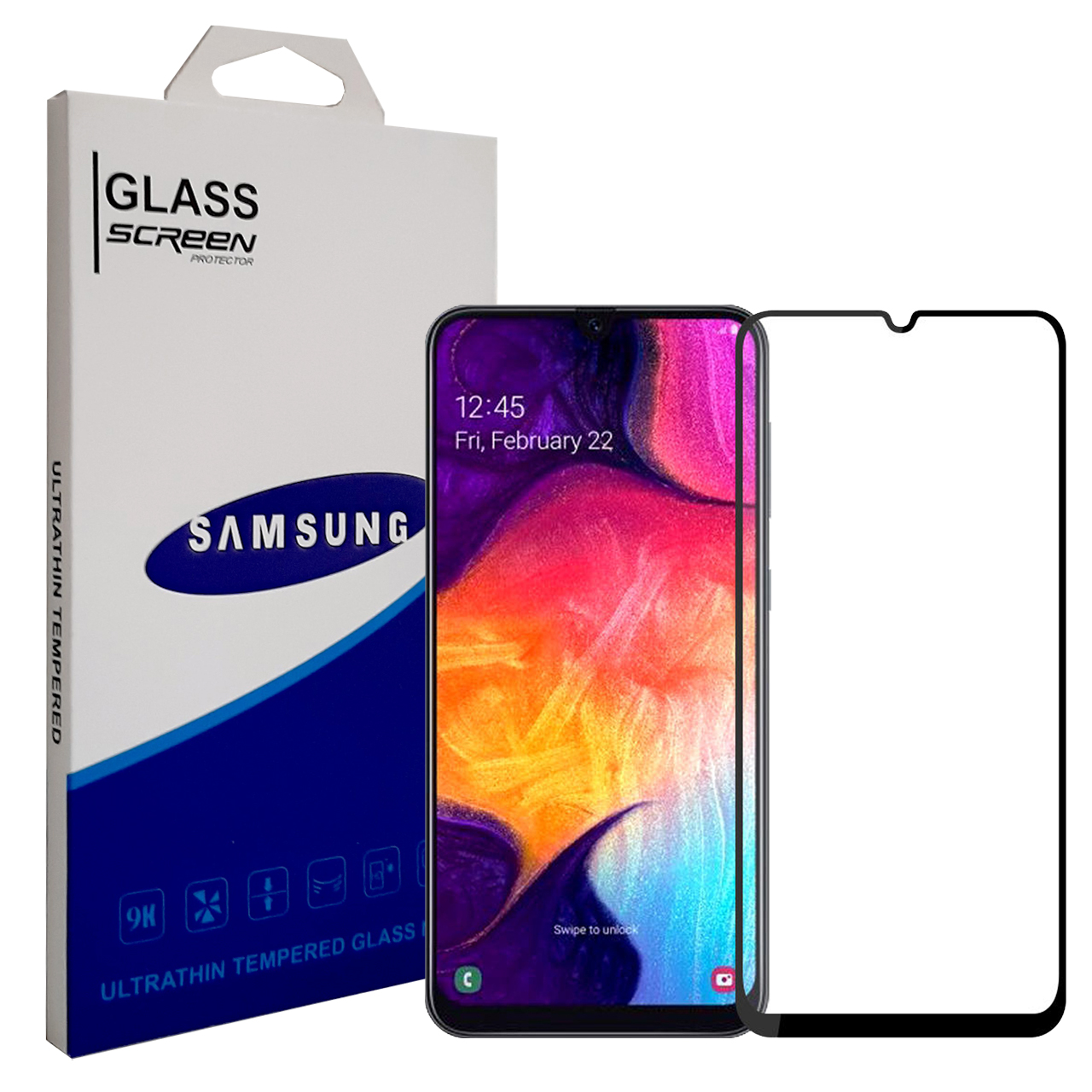 محافظ صفحه نمایش 9D سامسونگ مدل YGA500 مناسب برای گوشی موبایل سامسونگ Galaxy A30 / A50