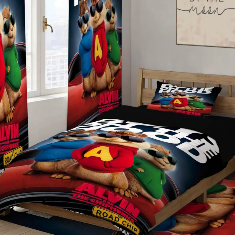 سرویس خواب 1 نفر 4 تکه مدل آلوین و سنجاب ها 120 کد 309