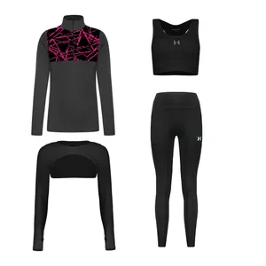 ست 4 تکه لباس ورزشی زنانه مدل 1801-4104-276-70