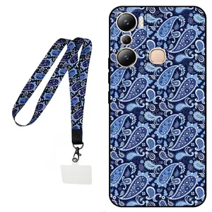 Megafone Paisley 0026 Cover For Infinix Hot 20i With Wrist strap