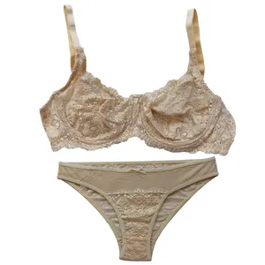 ست شورت و سوتین زنانه مدل گیپور کد 6010