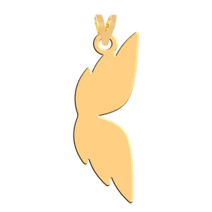 آویز گردنبند طلا 18 عیار زنانه فرشته مدل بال فرشته WNL-000121