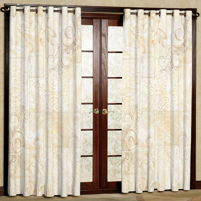 پرده مدل کاشی هازان پانچی کد 4482 سایز 140x200 سانتی متر