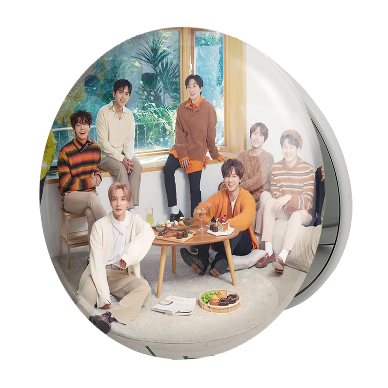 آینه جیبی خندالو طرح گروه سوپر جونیور Super Junior مدل تاشو کد 21488