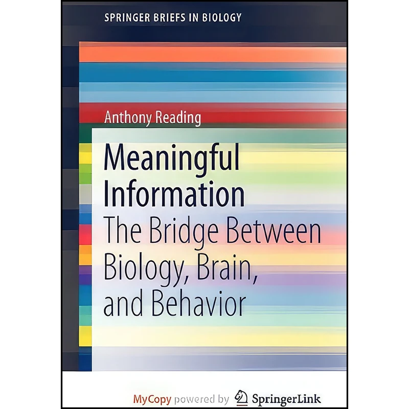 کتاب Meaningful Information اثر Anthony Reading انتشارات Springer