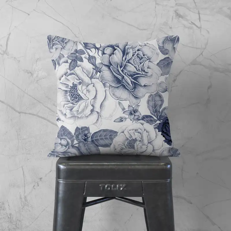 کاور کوسن مدل گل دورو طرح دار کد 1400182