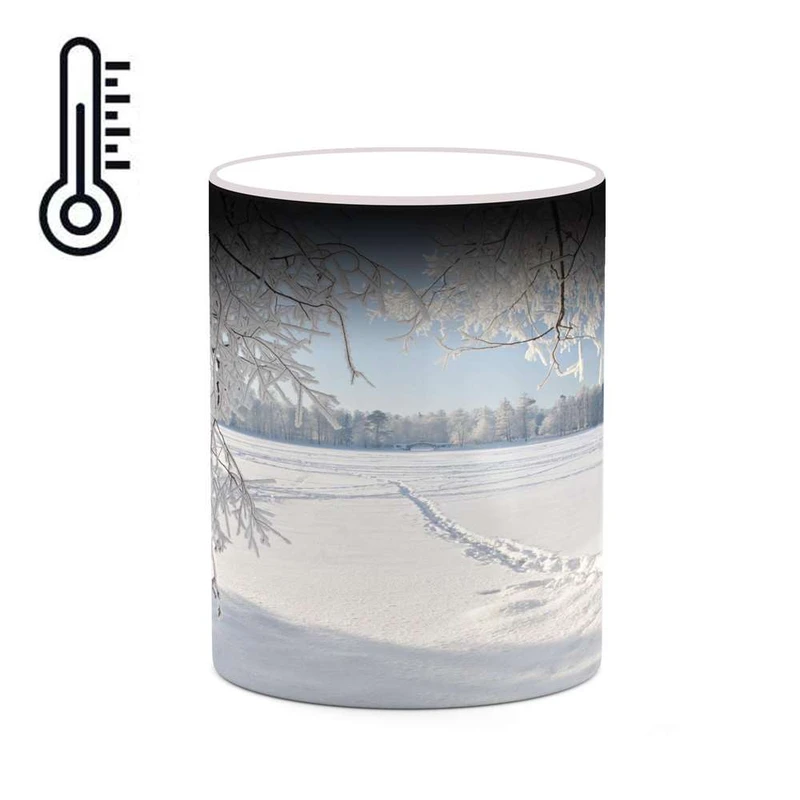 ماگ حرارتی کاکتی مدل منظره برفی کد mgh18496